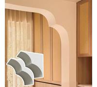 Kanduo Kit de arco para puerta Juego de 2 piezas de molduras decorativas for puertas de arco, decoración del hogar, dinteles de arco de medio punto, pintables(7.8x7.8x4"(20x20x10cm))