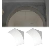 Kanduo Kit de arco para puerta Juego de marco de puerta arqueada for paredes de cartón-yeso, moldura de arco curvo de 2 piezas, pintable (50x50x50cm)