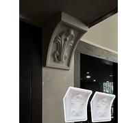 Kanduo Kit de arco para puerta Kits de arcos de puertas fáciles de instalar, molduras de arco decorativas for porches y marcos de puertas interiores, 2 piezas(22x19x24cm(8.7x7.5x9.4"))