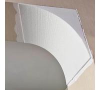 Kanduo Kit de arco para puerta Marco de puerta redondeado for decoración de paneles de yeso, arco de espuma preformado, apto for balcones y pasillos, 2 piezas(27x27x27cm/10.6x10.6x10.6")