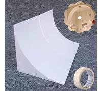 Kanduo Kit de arco para puerta Moldura de arco de espuma, adecuada for marcos de puertas y arcos; viene con cinta adhesiva; semicircular(9.5x9.5x9.5"(24x24x24cm))