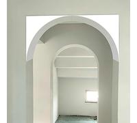 Kanduo Kit de arco para puerta Molduras de puerta arqueadas, diseño semicircular, pintables, for decoración del hogar y de interiores, juego de 2(54x54x54cm/21.3x21.3x21.3")