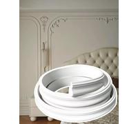 Kanduo Kit de arco para puerta Molduras decorativas de pared curvas, molduras arco autoadhesivas for paneles yeso, decoraciones puerta que se pueden pintar(W5cm(2"))
