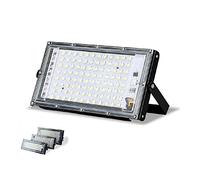 KAnduo Luces de paisaje 4 piezas/lote Luz inundación LED Iluminación AC220V Reflector exterior IP65 Impermeable 30W 50W 100W Lámpara calle(100W,Warm White)