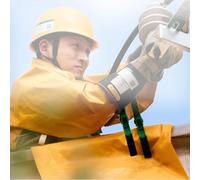 Kanduo manta aislante para trabajo Manta aislante for trabajos eléctricos, cubierta de tela aislante de resina EVA for mantenimiento de electricidad, herramientas(10KV,80x100cm(31 1/2x39 2/5in))