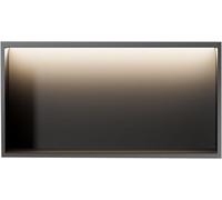 Kanduo Nicho de Ducha de Acero Inoxidable. con Tira de Luces LED no Regulable. Nicho de Estante de Ducha Empotrado for Almacenamiento de baño(120x28x12.5cm)