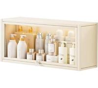 Kanduo Nicho de Ducha de Acero Inoxidable de Doble Capa, Carrito de Ducha Empotrado, for Almacenamiento en el baño(Bianco,60x17x30cm)