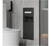 Kanduo Nicho de Ducha de Acero Inoxidable, Organizador de Pared Empotrado con Ranura for Basura, Estante Vertical de Doble Capa for Almacenamiento en el baño.(Grigio)
