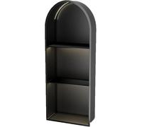 Kanduo Nicho de Pared con luz LED no Regulable, nicho de Ducha Empotrado for Almacenamiento en el baño(90x30x15cm)