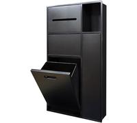 Kanduo Nicho Vertical de Pared, nicho de Pared Empotrado de Acero Inoxidable, for baño, Cocina, Hotel(Nero)