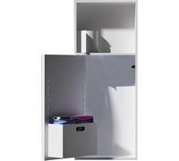 Kanduo Nichos de Acero Inoxidable, gabinetes de Almacenamiento empotrados for Cuarto de baño con Ducha, Cajas de Almacenamiento de artículos de tocador Diarios(Bianco)
