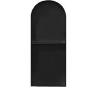 Kanduo Nichos de baño de Acero Inoxidable, Estante Doble arqueado, nicho de Ducha Empotrado en la Pared del baño Lateral Estrecho(62x28cm)