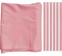 Kanduo Paño para Billar Mantel for Mesa de Billar Rosa, Incluye 6 Tiras de Tela, Fieltro for Mesa de Billar de 9 pies, Apto for Bares y Discotecas