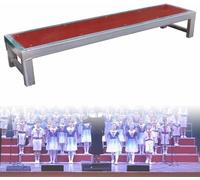 Kanduo Plataforma escénica portátil Elevadores for coros comerciales, plataformas for coros de varios niveles, podios versátiles adecuados for presentaciones grupales y eventos