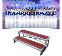 Kanduo Plataforma escénica portátil Escaleras Modulares for Coro, Plataformas De Madera Contrachapada Y Acero Galvanizado, for Conciertos, Entregas De Premios Y Actuaciones Corales