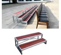 Kanduo Plataforma escénica portátil Pasos de coro móviles, adecuados for aulas, iglesias, fotografías de grupo y atriles, plataformas de escenario for eventos(2 Tiers)
