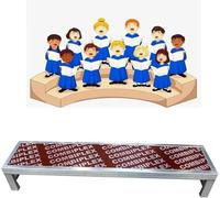 Kanduo Plataforma escénica portátil Pasos de coro móviles de un solo nivel, fáciles de montar, adecuados for conciertos, eventos comunitarios y actuaciones
