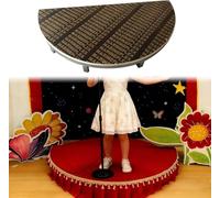 Kanduo Plataforma escénica portátil Plataforma de escenario for canto y baile infantil, pequeño escenario semicircular for eventos y actuaciones.(Dia 120cm (47.2in) H15cm (6in))