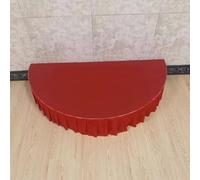 Kanduo Plataforma escénica portátil Plataforma de escenario semicircular (con alfombra y zócalo), pequeña plataforma portátil for presentaciones de danza y canto.(Red-b,100x50cm (39.4x19.7in))