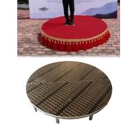 Kanduo Plataforma escénica portátil Plataforma elevadora circular (con faldón), plataforma modular portátil, plataforma for actuación y habla(100cm (39.4in))