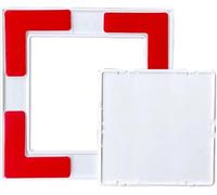 Kanduo Puerta de acceso de plomería Cubierta de panel de acceso de plástico pequeña, autoadhesiva, puerta de acceso blanca a presión for baño de pared/techo(300x300mm (11.8x11.8in))