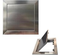 Kanduo Puerta de acceso de plomería Empuje del panel de acceso del acero inoxidable 304 for abrir, cubierta del agujero de la pared de la escotilla de acceso al aire libre interior(55x55cm(22x22in))