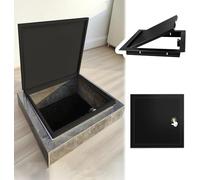 Kanduo Puerta de acceso de plomería Panel de acceso al piso, puerta de ático de aluminio integrada y abierta for fontanería/electricidad(25x25cm/9.8x9.8in)