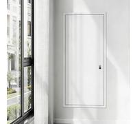 Kanduo Puerta de acceso de plomería Panel de acceso Panel de puerta de acceso de metal blanco con cerraduras de llaves, panel de acceso de aire acondicionado puerta insonorizada(40x55cm/16x22in)