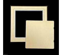 Kanduo Puerta de acceso de plomería Panel de acceso Puerta autoadhesiva del panel de acceso de pared for ducha, oculta la cubierta del orificio del medidor eléctrico(Gold,150x150mm/6x6in)