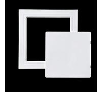 Kanduo Puerta de acceso de plomería Panel de acceso Puerta autoadhesiva del panel de acceso de pared for ducha, oculta la cubierta del orificio del medidor eléctrico(Bianco,150x150mm/6x6in)