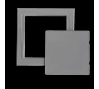 Kanduo Puerta de acceso de plomería Panel de acceso Puerta autoadhesiva del panel de acceso de pared for ducha, oculta la cubierta del orificio del medidor eléctrico(Grigio,250x250mm/9.8x9.8in)