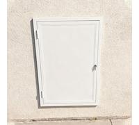 Kanduo Puerta de acceso de plomería Panel de acceso Puerta de escotilla de acceso for paneles de yeso Interior y exterior, escotilla de revisión de plomería bloqueable for HVAC(12x28in(30.5x71cm))