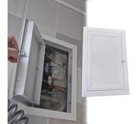 Kanduo Puerta de acceso de plomería Panel de acceso Puerta de escotilla de acceso tipo loft/Cubierta del panel de servicio, Panel de acceso de paneles de yeso Marco de aluminio(25x25cm/9.8x9.8in)