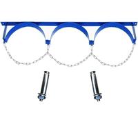 Kanduo Soporte para Botella de oxígeno Soporte de Pared for Tanque cilíndrico Industrial Comercial, Capacidad ≤ 40 L, Soporte for Botellas de nitrógeno.(3pcs,3 Bottles - 92cm)
