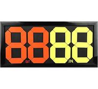 Kanduo Tablero de fútbol de sustitución Tablero de sustitución de árbitros de fútbol, marcadores/tarjetas de sustitución, función de visualización de sustitución Placa de recambio portátil(64*30*2cm