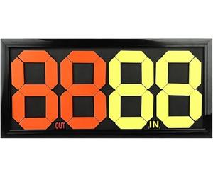 Kanduo Tablero de fútbol de sustitución Tablero de sustitución de árbitros de fútbol, marcadores/tarjetas de sustitución, función de visualización de sustitución Placa de recambio portátil(64*30*2cm