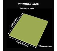 Kanduo Tablero de poliuretano PU de 500 mm x 500 mm, grosor de 1 mm a 10 mm, for bricolaje y construcción, paquete de 2(4mm)