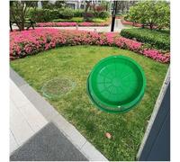 Kanduo Tapa de alcantarilla invisible Tapa de registro empotrada Tapa de registro circular de resina, for pavimento de patio, césped, sumidero dividido y alcantarillado(70cm/27.6in)