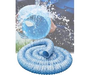 Kanduo Tubo de drenaje francés perforado Tubería De Drenaje Subterráneo Flexible, Manguera Perforada 5 Cm/2 Pulgadas, Adecuada for Patios Y Entradas,16m