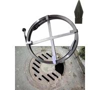 Kanduo Varilla desatascadora de desagües en forma de serpiente, for la limpieza de tuberías de desagüe exteriores; listón de acero inoxidable for desbloquear el drenaje(4cm,L 15m)