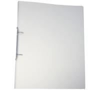 Kangaro Archivador de anillas, formato A4, 2 anillas O, capacidad de 25 mm, material PP, color transparente.