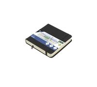 Kangaro Art - Cuaderno de bocetos (12 x 12 cm, poliuretano, tapa dura, 80 hojas, 140 g), color negro