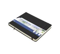 Kangaro Art - Cuaderno de bocetos (A5, poliuretano, tapa dura, 80 hojas, 140 g), color negro