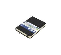 Kangaro Art Cuaderno de bocetos A6 negro PU tapa dura 80 hojas 140 gramos papel crema