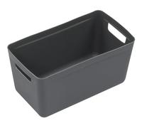 Kangaro Caja de almacenaje de 8 litros, polipropileno, color antracita