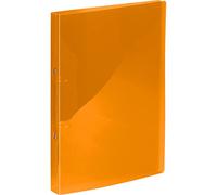 Kangaro Carpeta de anillas naranja transparente (PP, DIN A4, 2 anillas 16 mm, lomo 20 mm)