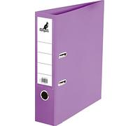 Kangaro Carpeta de plástico de polipropileno de 7,5 cm de ancho de lomo DIN A4, color morado (carpeta de anillas, carpeta de palanca, carpeta de cartas)