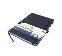 Kangaro Cuaderno A4 negro a rayas PU HC 96 hojas 80 gramos