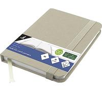 Kangaro Cuaderno kraft A6 96 hojas, 70 gramos, a rayas, con banda elástica y cinta de dibujo, K-5525