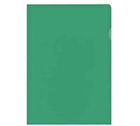 Kangaro - Fundas para documentos (A4, polipropileno, 120 micras, 10 unidades), color verde translúcido